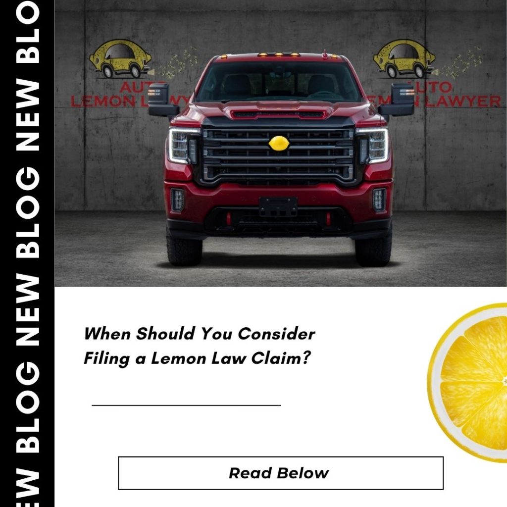 When to File a Lemon Law Claim