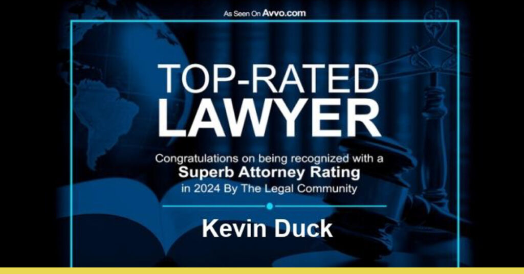 Kevin Duck of Auto Lemon Lawyer Named 2024 Avvo Top-Rated Lawyer