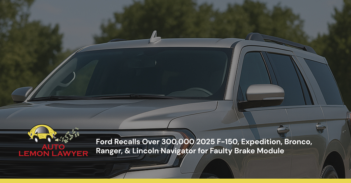 Ford Recalls Over 300,000 2025 F-150, Expedition, Bronco, Ranger, & Lincoln Navigator for Faulty Brake Module
