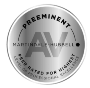 AV Preeminent Attorney Highest Level of Professional Excellence Award from Martindale-Hubbell
