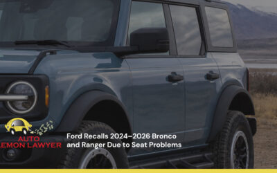 Ford Recalls 2024–2026 Bronco and Ranger Due to Seat Problems