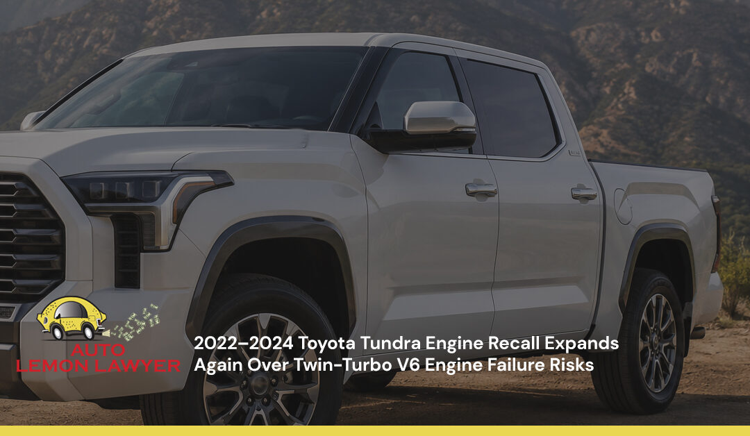 2022–2024 Toyota Tundra Engine Recall Expands Again Over Twin-Turbo V6 Engine Failure Risks