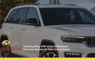 Jeep Recalling 419K 2022-2026 Grand Cherokee Models for Side Airbag Defect