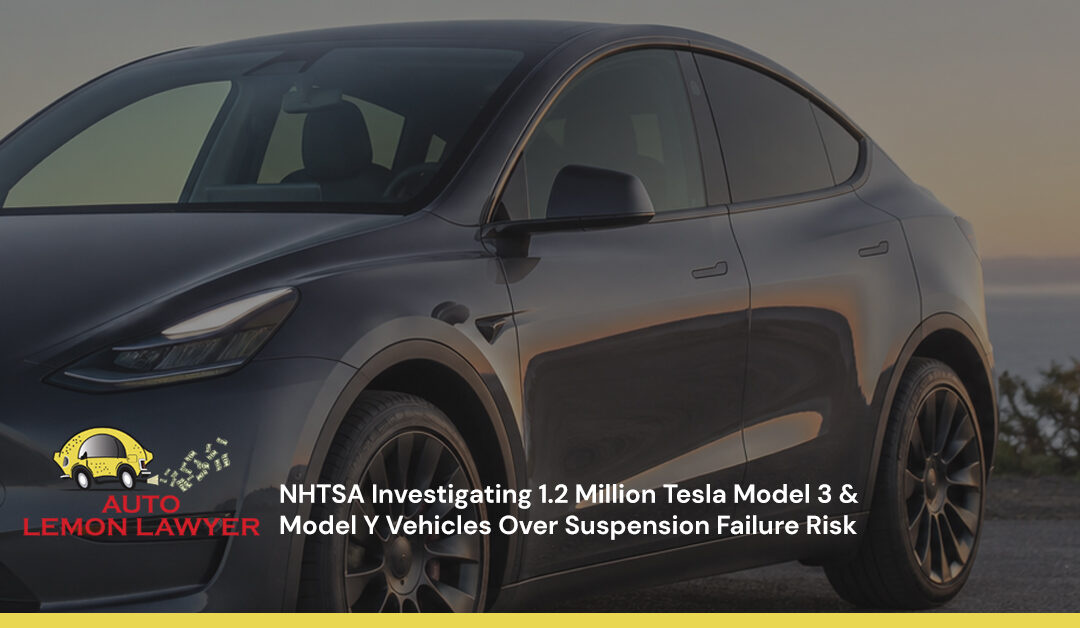 NHTSA Investigating 1.2 Million Tesla Model 3 & Model Y Vehicles Over Suspension Failure Risk